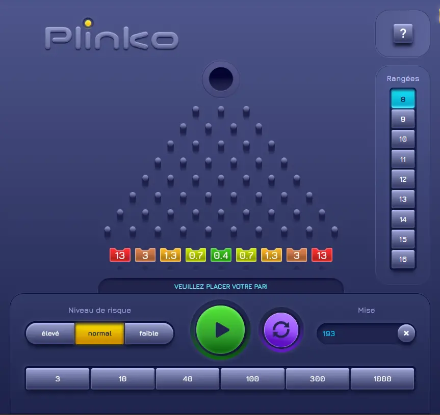 Plinko 1xbet
